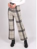 Warm Plaid Wool Feeling Knitted Pants